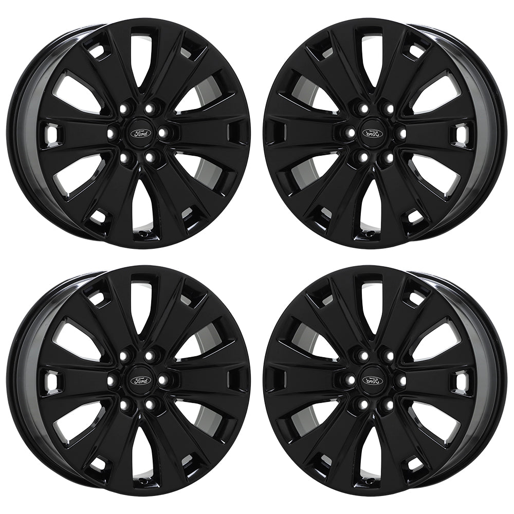 20" Ford F150 Truck Gloss Black wheels rims Factory OEM set 4 10065